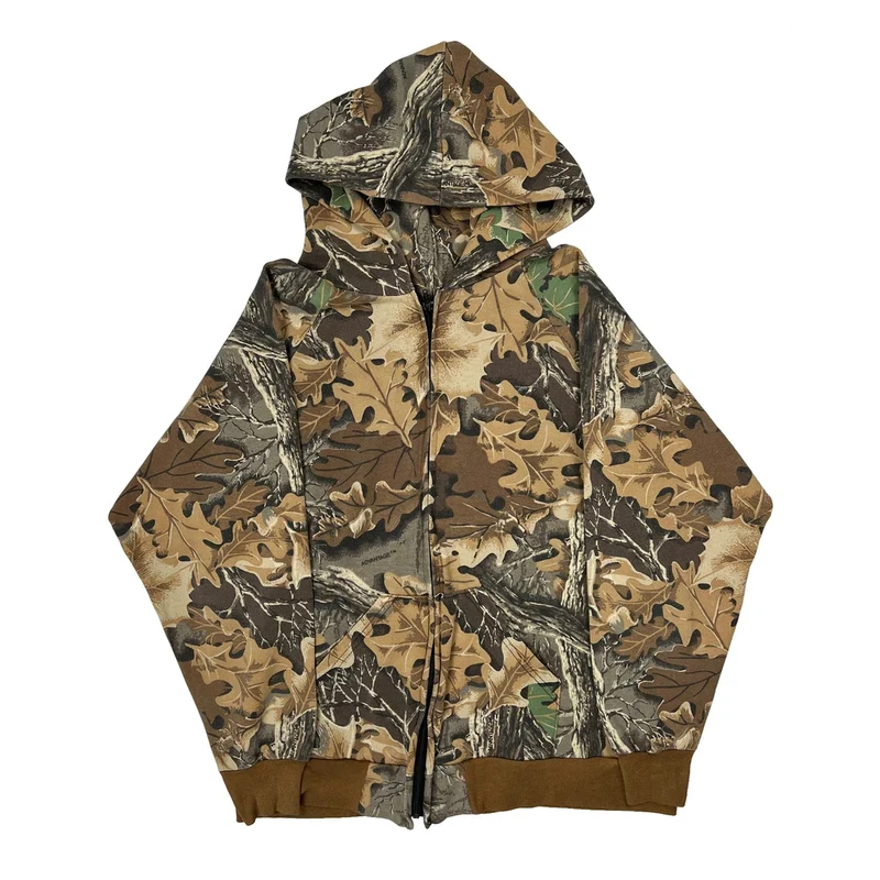 Gander Mountain Camo Jacket - Large Brown Cotton Blend