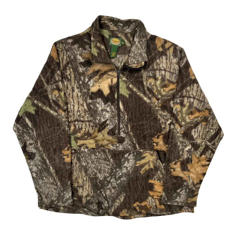 Cabelas Camo Fleece - XL Brown Polyester