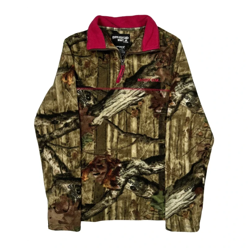 Mossy Oak Camo Fleece - Small Green Polyester