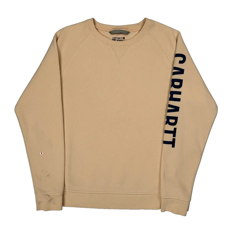 Carhartt Sweatshirt - XL Beige Cotton