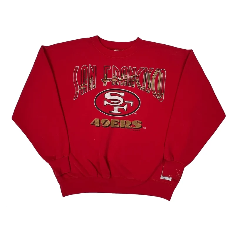 San Francisco 49Ers Nutmeg Nfl Sweatshirt - Large Red Cotton