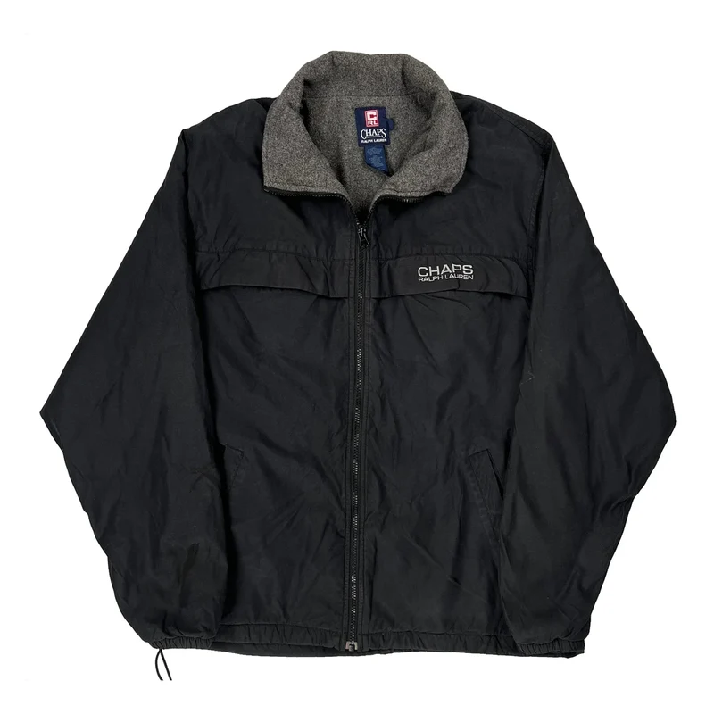 Chaps Ralph Lauren Jacket - Large Black Polyester