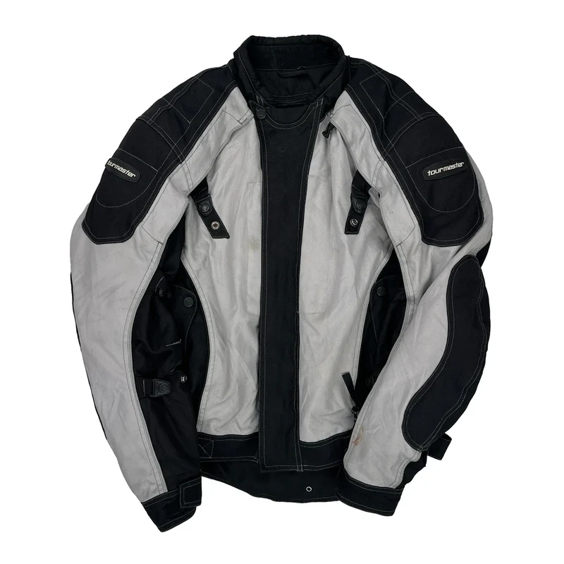 Tourmaster Motorcycle Jacket - Small Gray Polyester