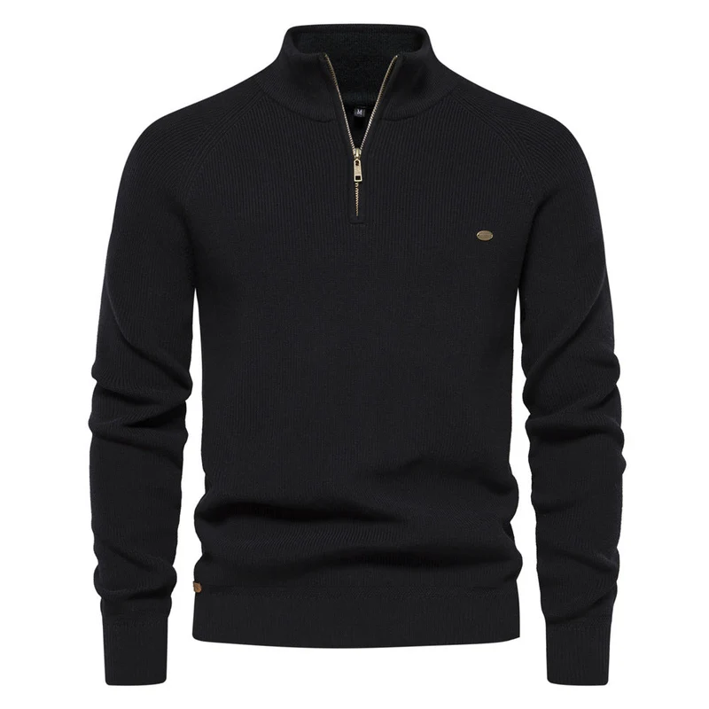Heren Half-Zip Trui | Ademend, Warm & Luxueus Zacht Draaggevoel