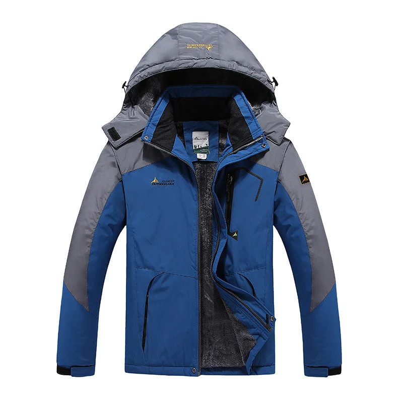 Heren Waterdichte Parka met Afneembare Capuchon – Ideaal voor Winter