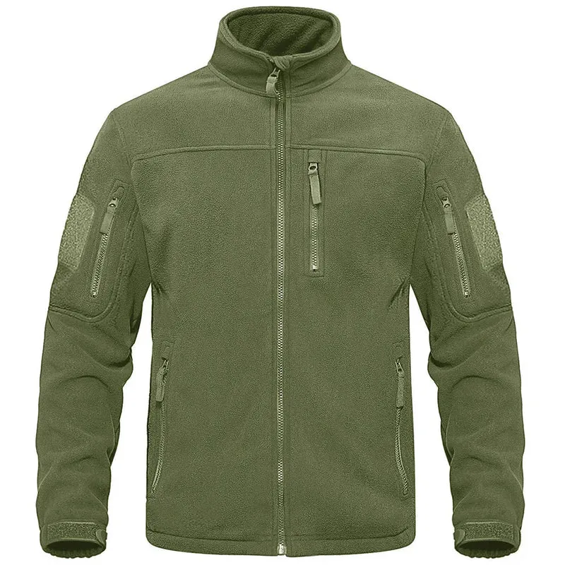 Heren Warm Jack met Hoge Kraag en Ritszakken