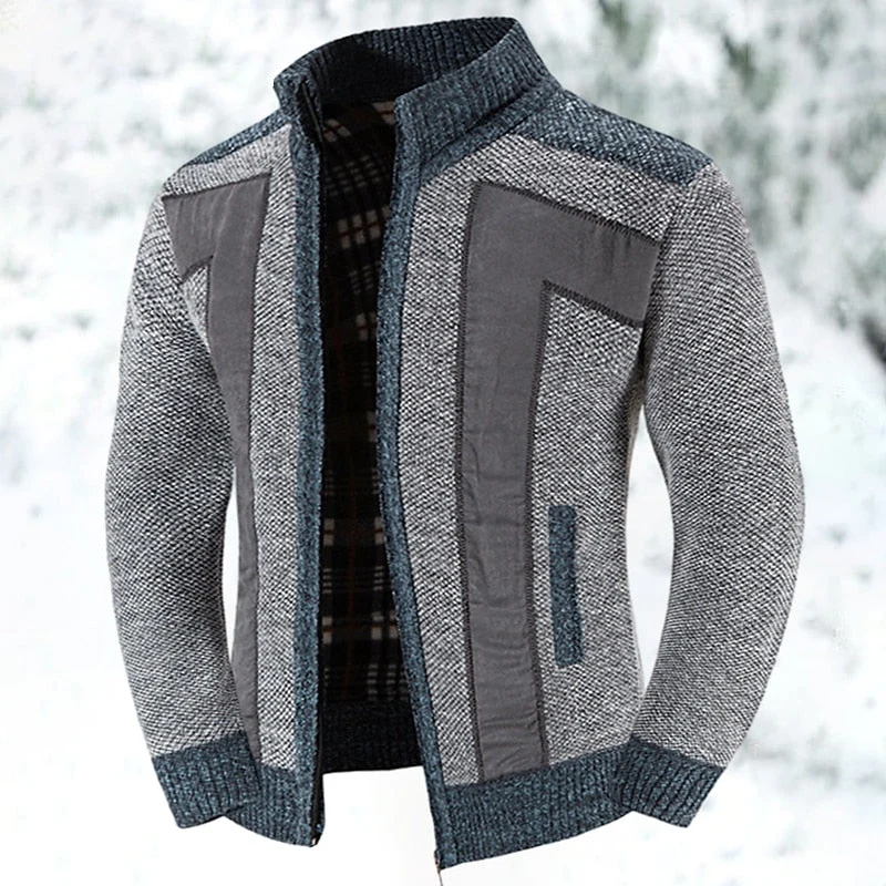 Heren Warm Vest Met Rits - Comfort & Stijl voor Koude Dagen