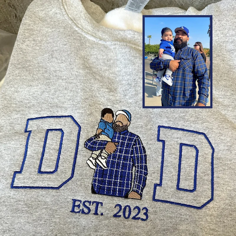 Unisex Gepersonaliseerde Hoodie voor Vaderdag met Eigen Foto