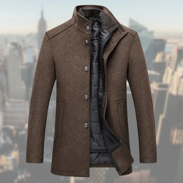 Heren Mantel met Stijlvol Gilet