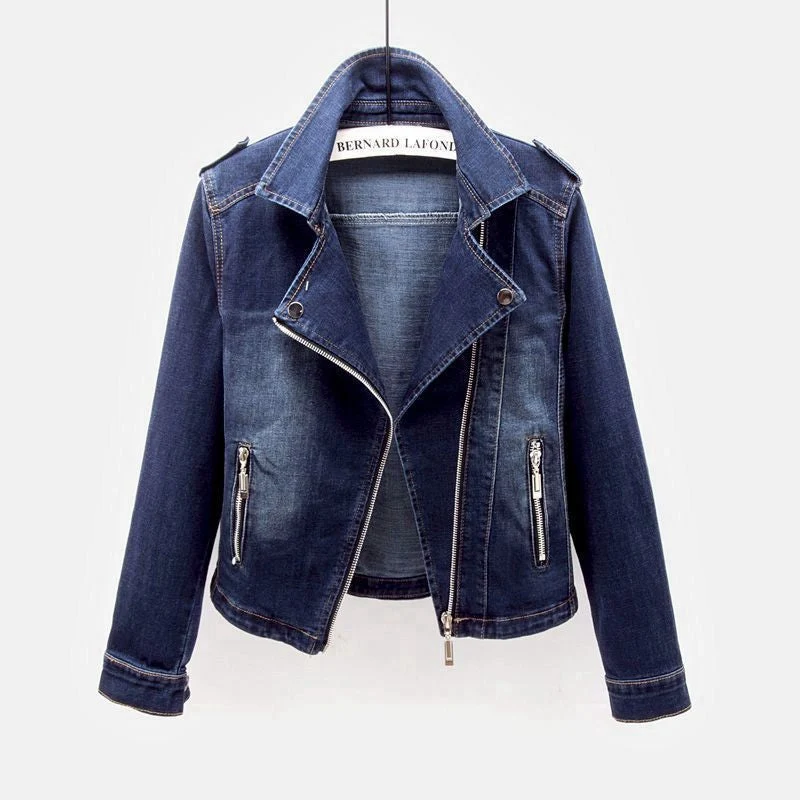 Denim Spijkerjas Dames - Tijdloze Vrouwelijke Tussenjas
