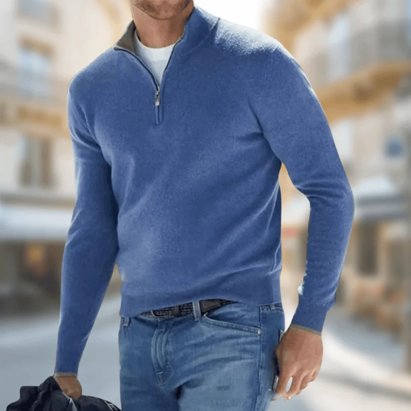 Mark Half-Zip Trui - Comfortabele Sweater