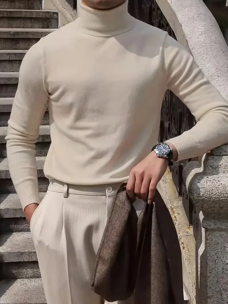Heren Coltrui met Turtle Neck – Stijlvol & Warm Comfort