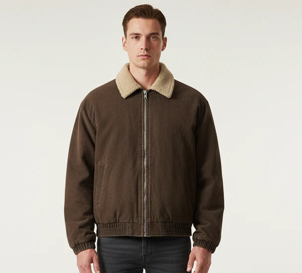 Unisex Vintage Fleece Jas – Warme Streetwear Winterjas