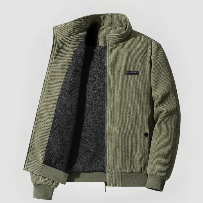 Heren Warm Gestructureerd Jack | Comfortabele Winterjas met Voering