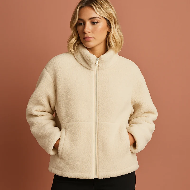 Dames Warme & Stijlvolle Teddy Winterjas - Comfort & Elegantie