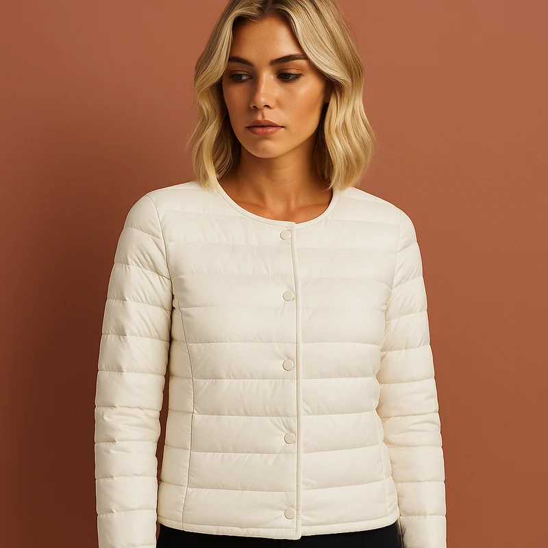 Dames Ultradunne Lichtgewicht Donsjas – Comfort & Stijl
