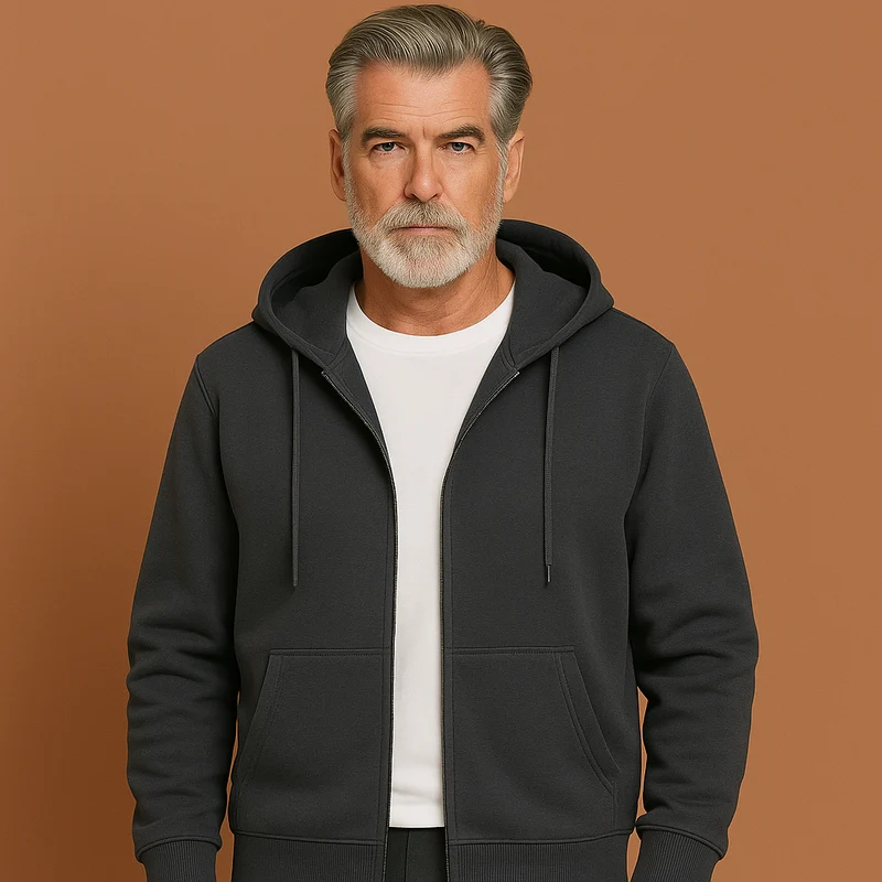 Heren Comfortabel Vest met Rits en Capuchon | Ideaal voor Herfst