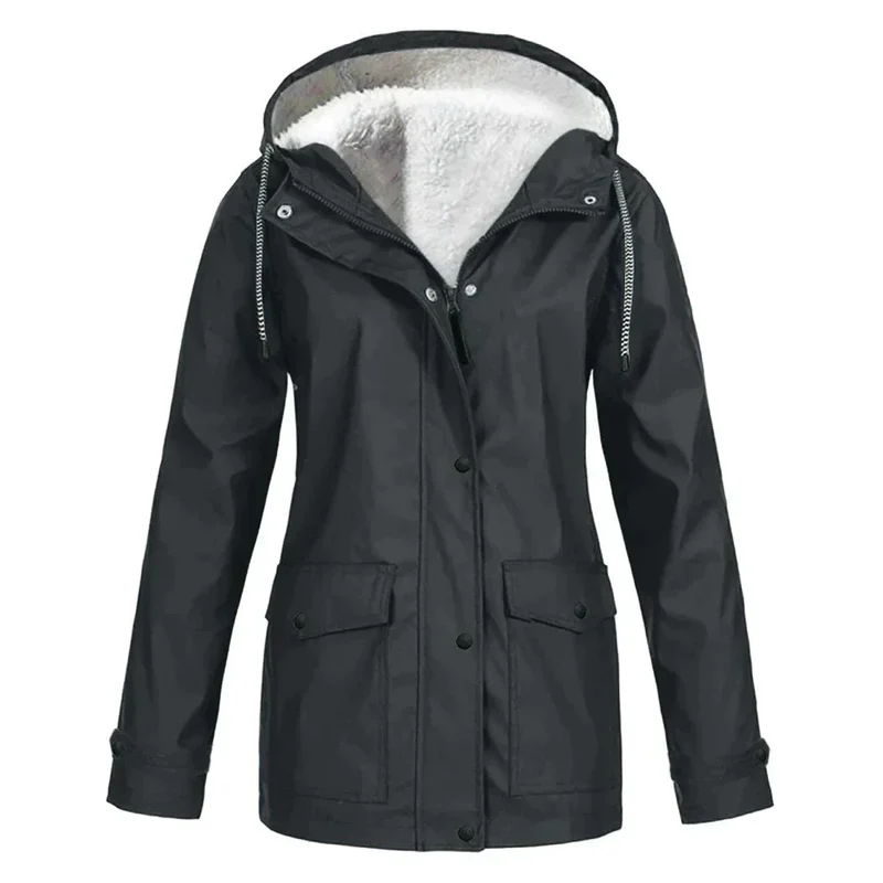 Dames Waterdichte Regenjas met Capuchon – Stijlvol & Comfortabel