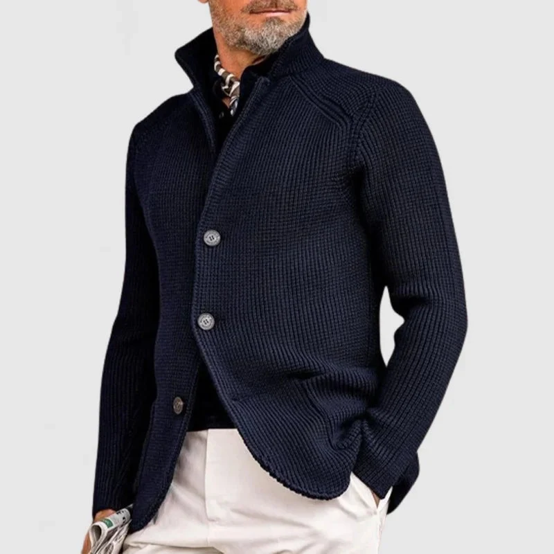 Heren Gebreid Cardigan – Tijdloze Stijl en Comfort