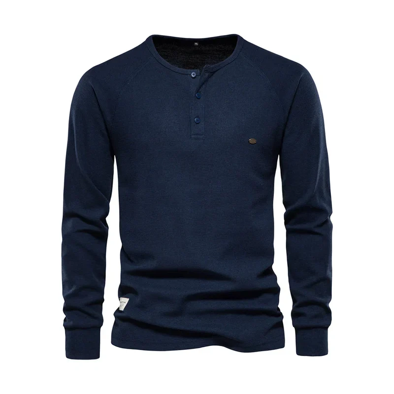 Heren Langemouwenshirt Ronde Hals – Comfort & Stijl voor Elke Dag