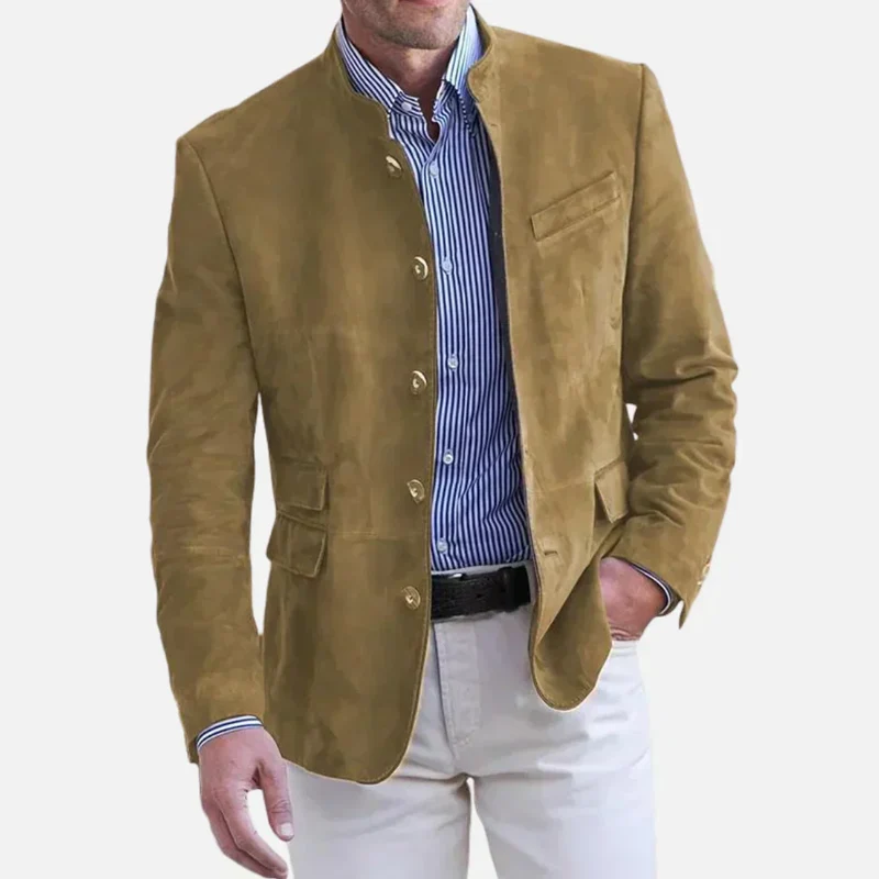 Stijlvolle Heren Tussenjas - Slim Fit - Opstaande Kraag