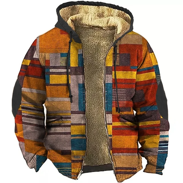 Heren Vest met Capuchon: Stijlvol Colorblock Design voor Elke Man