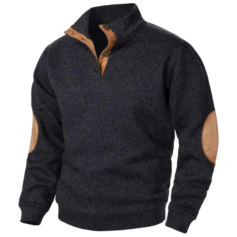 Heren V-Hals Sweatshirt Comfortabel Ademend Stretch