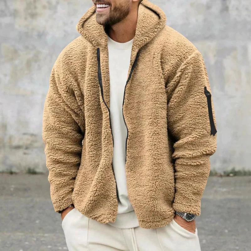 Dubbelzijdig Fleece Jack - Herentrui | Stijlvol en Warm