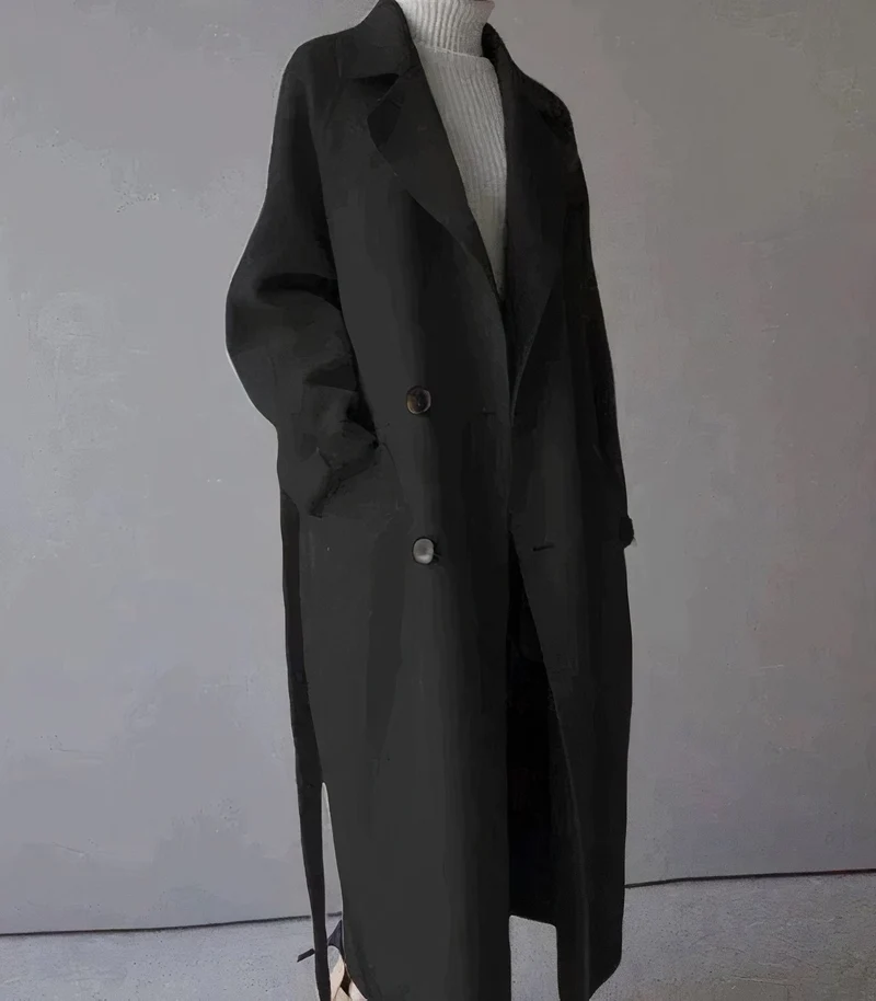 Lange Damesjas - Elegante Winterjas met Stijl