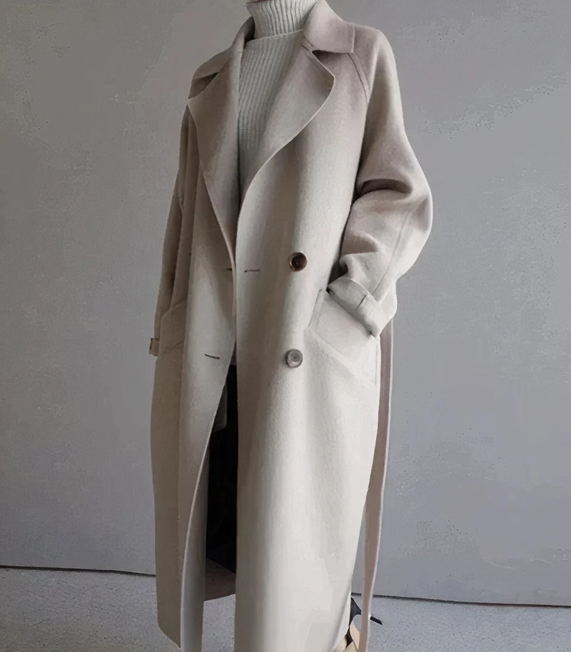 Lange Damesjas - Elegante Winterjas met Stijl