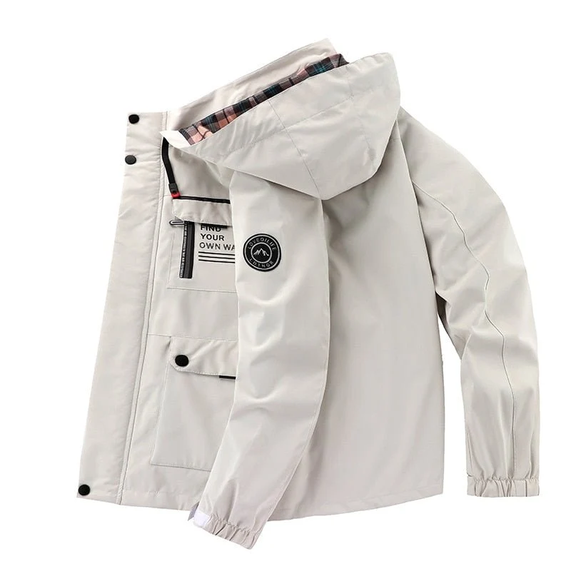 Heren Outdoorjas | Met Capuchon & Meerdere Zakken