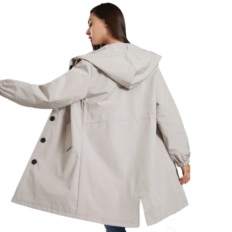 Regenjas Voor Dames - Stijlvol Met Capuchon Waterdicht
