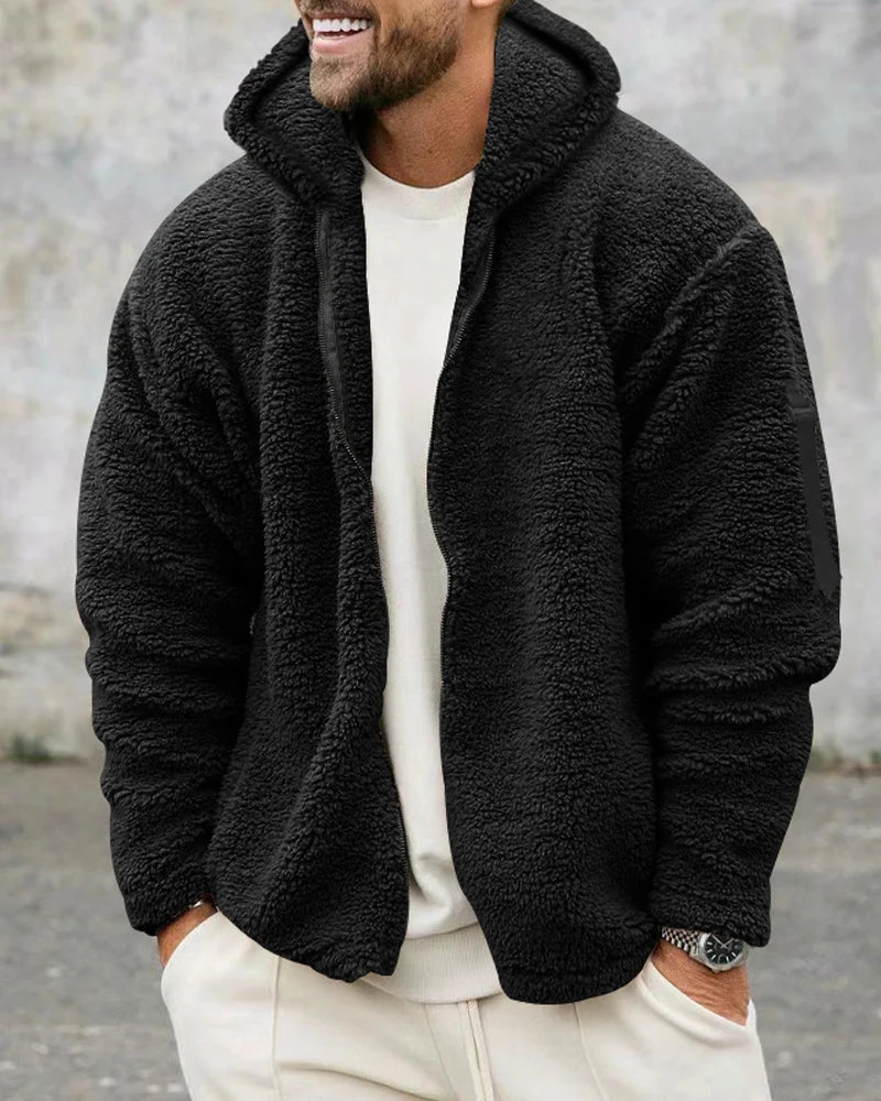 Heren Thermische Zip Hoodie met Capuchon - Stijlvol en Warm