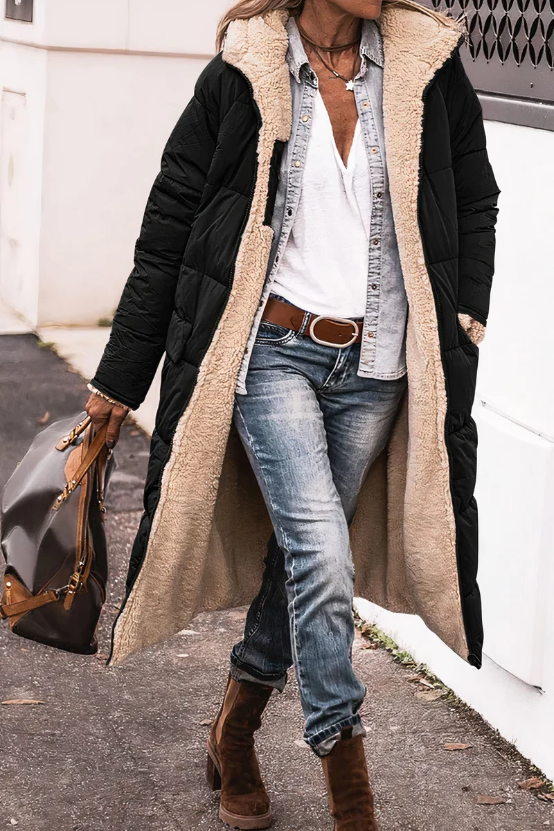 Dubbelzijdige Winddichte Parka voor Dames - Stijl & Comfort
