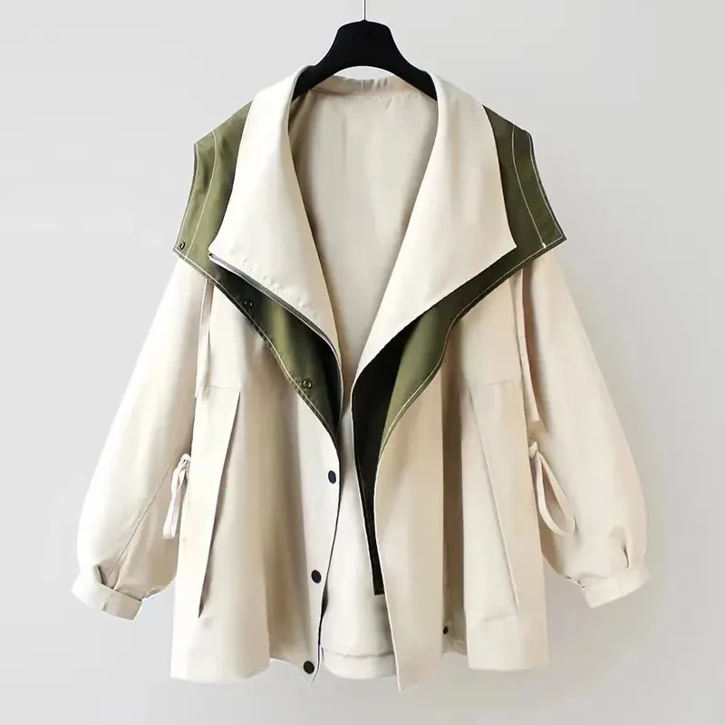 Dames Winter Trenchcoat - Elegante Weerbestendige Jas