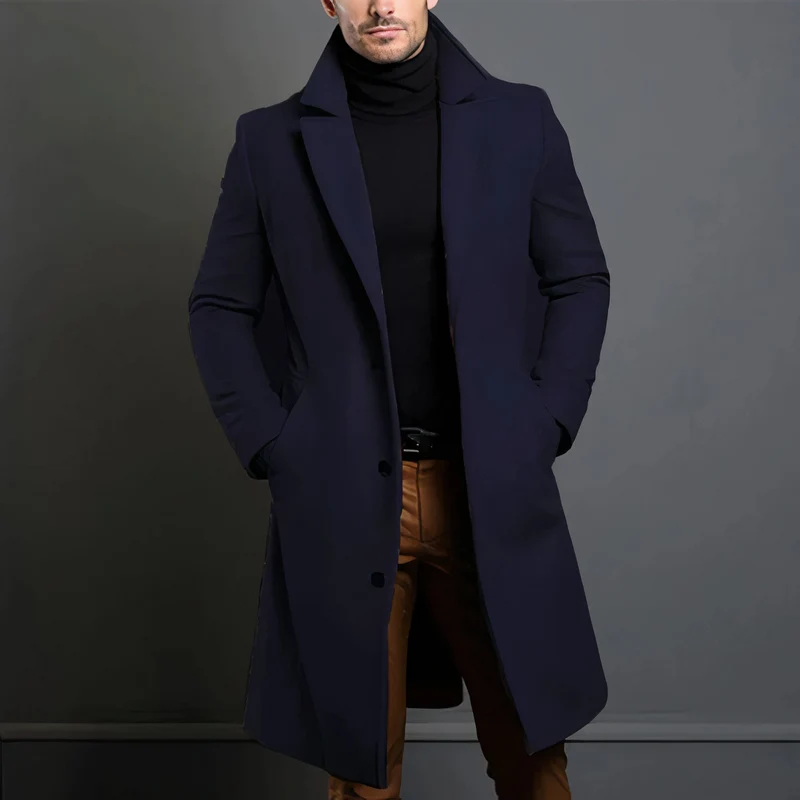 Elegante Heren Trenchcoat - Stijlvol en Warm Design