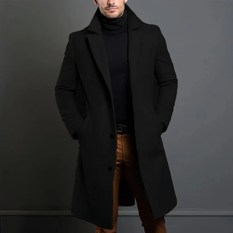 Elegante Heren Trenchcoat - Stijlvol en Warm Design
