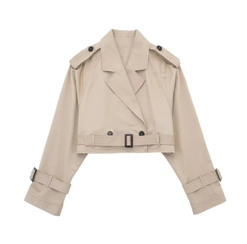 Stijlvolle Korte Trenchcoat | Trendy & Veelzijdig