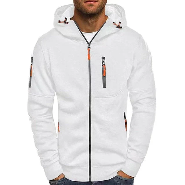 Stijlvolle Heren Hoodie | Rustig Blauw en Grijs