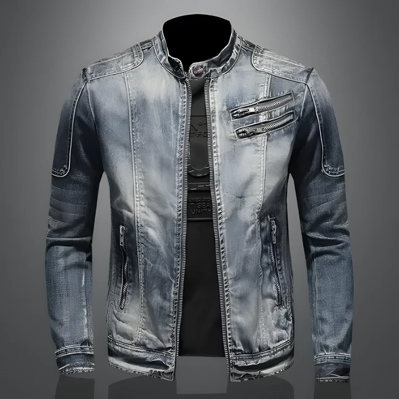 Retro Spijkerjack | Jack Met Klassieke Bikerstijl