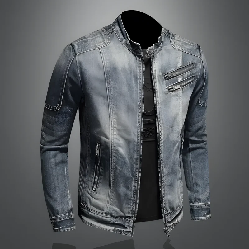 Retro Spijkerjack | Jack Met Klassieke Bikerstijl