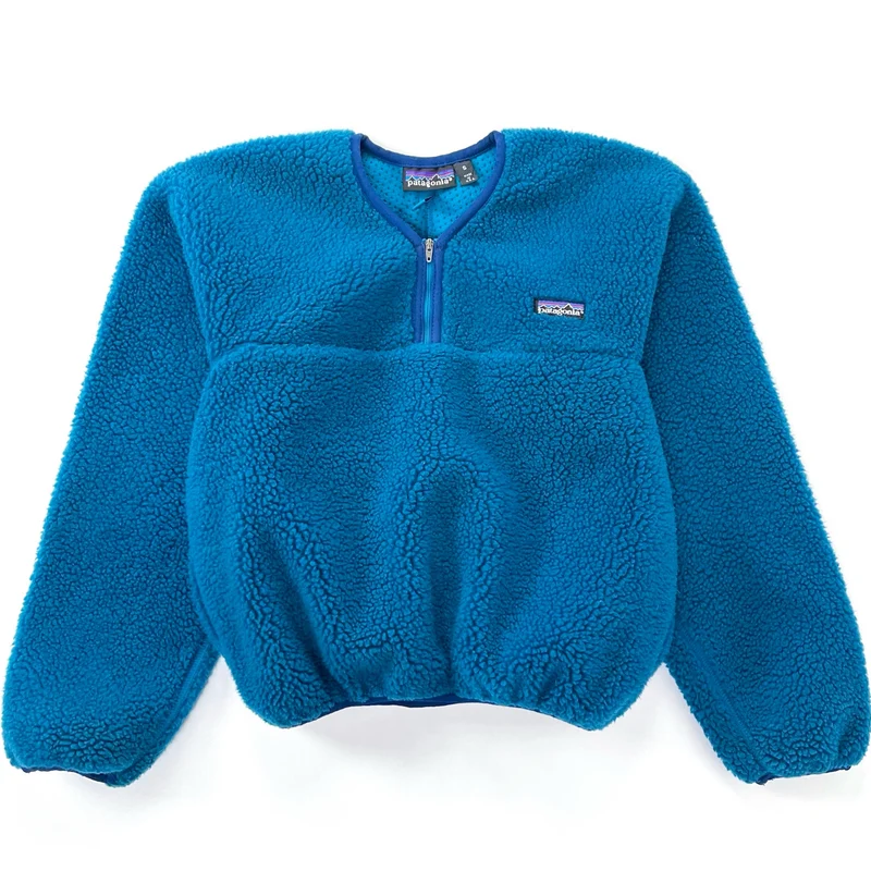 1992 Patagonia Made In The U.S.A. Retro Pile Pullover, Deep Water (S)