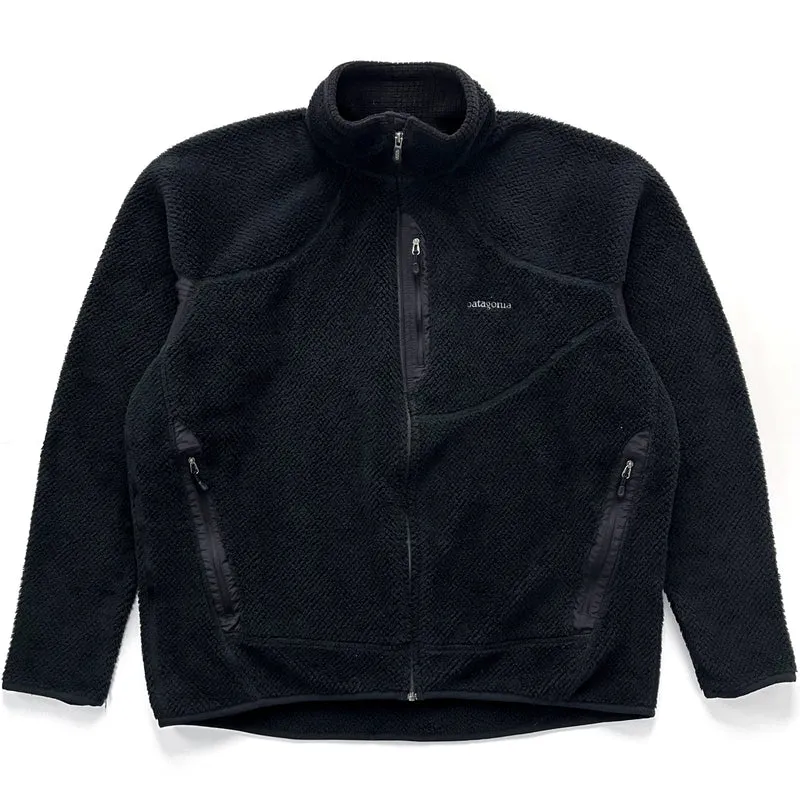 2004 Patagonia R2 High-Pile Full-Zip Fleece Regulator Jacket, Black (XXL)