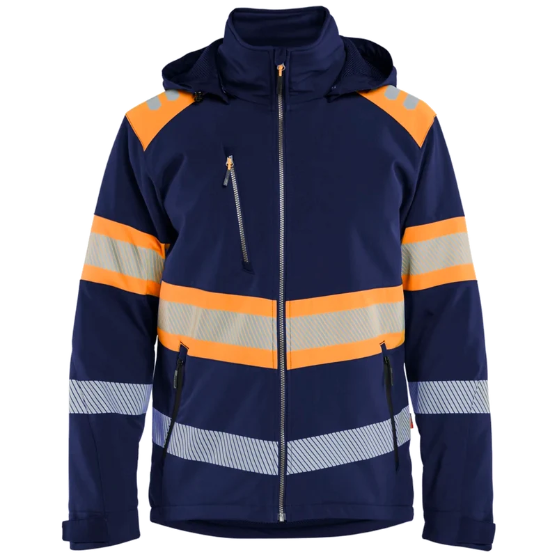 Blaklader Lichtgewicht softshell jack gevoerd high vis 4489-2513